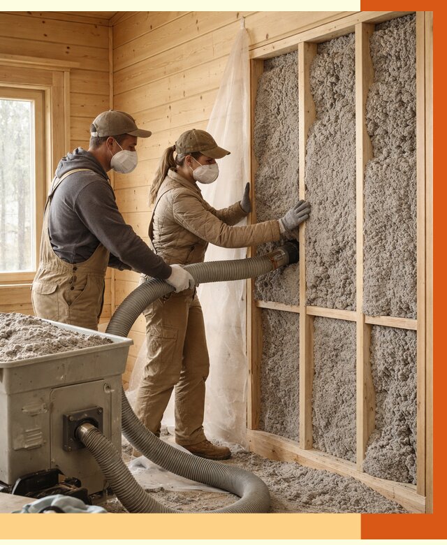 Утепление дачного дома эковатой в юбилейном от 1494 руб./м2 — комплексно, ТепломастерЮбл