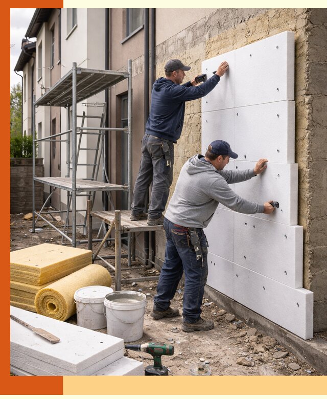 Утепление таунхауса с гарантией комфорта в юбилейном