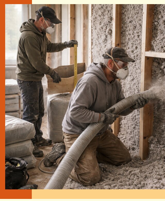 Утепление таунхауса эковатой в юбилейном для максимально теплых стен