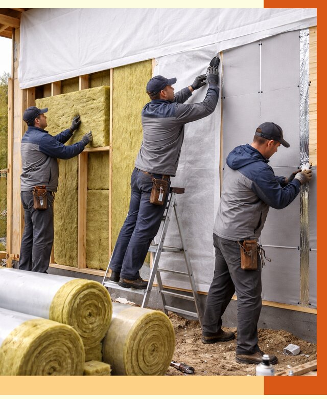 Утепление каркасного дома в юбилейном от 4327 руб./м2 — профессионально | ТепломастерЮбл