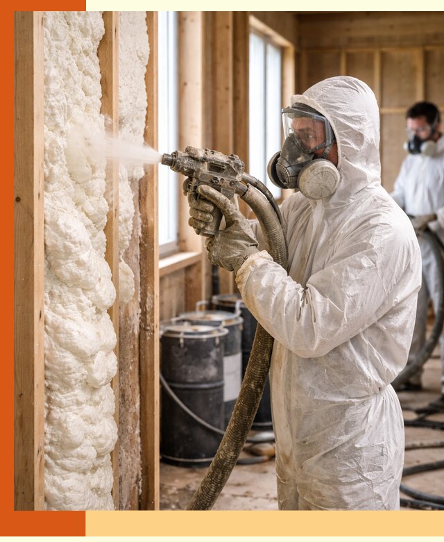 Утепление каркасного дома пенополиуретаном в юбилейном