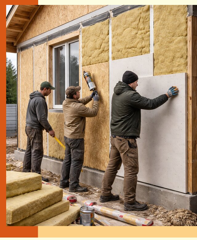 Профессиональное утепление дома из SIP-панелей в юбилейном