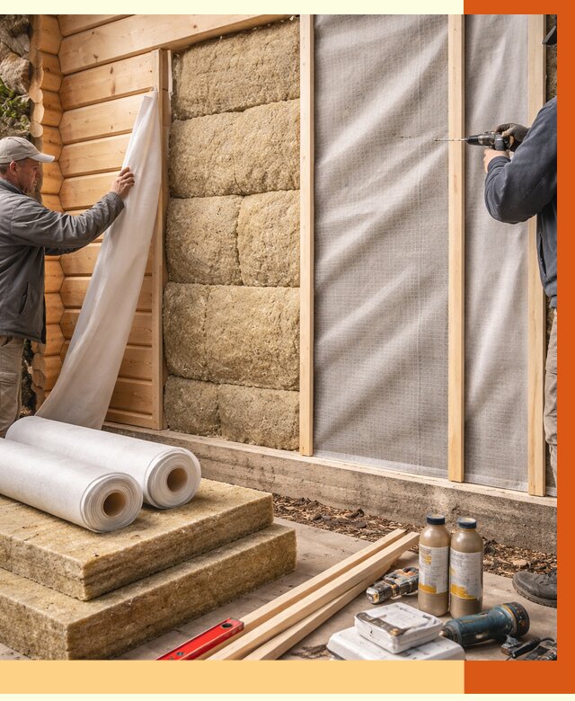 Утепление дома из минибруса в юбилейном от 4636 руб/м2 — заказать профессионально | ТепломастерЮбл