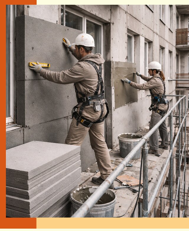 Утепление квартиры снаружи под ключ в юбилейном