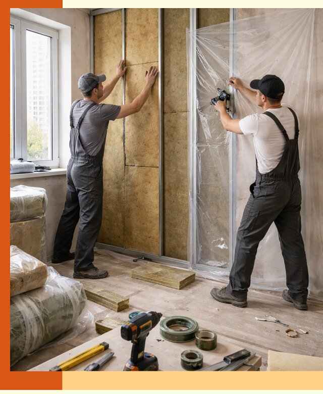 Утепление квартиры изнутри профессионально в юбилейном