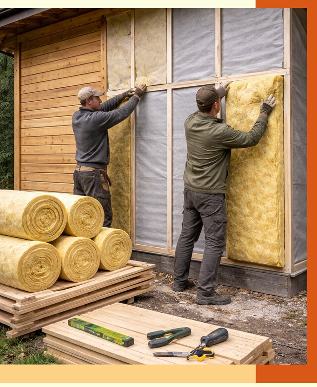 Утепление бани снаружи в юбилейном от 87576 руб. под ключ | ТепломастерЮбл