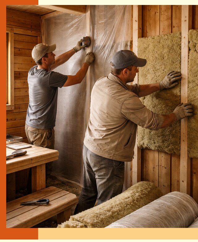 Утепление бани изнутри в юбилейном качественно и недорого