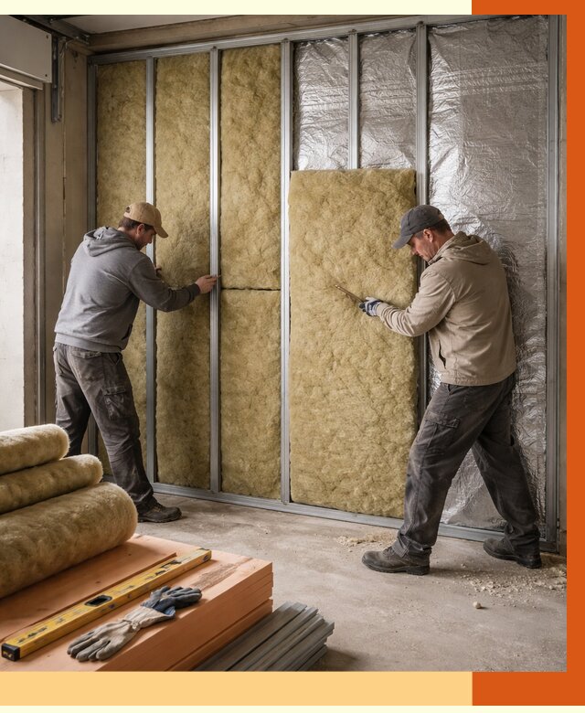 Утепление гаража изнутри в юбилейном от 7727 руб/м2 — работы и цена | ТепломастерЮбл