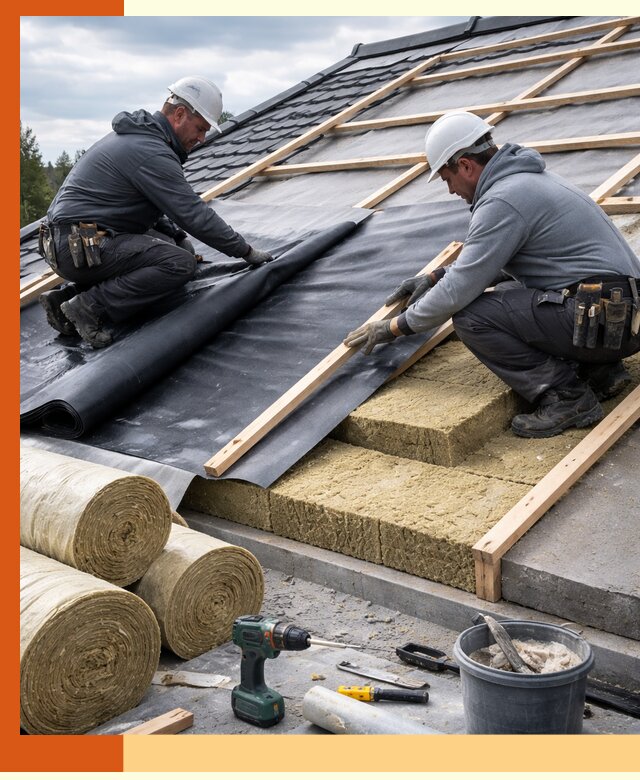 Утепление крыши снаружи в юбилейном: профессиональная теплоизоляция