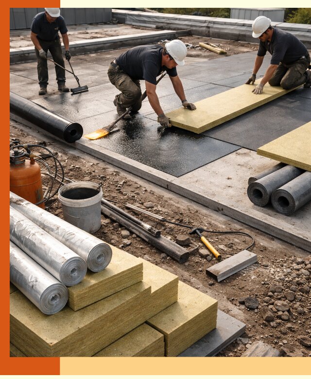 Утепление плоской крыши в юбилейном — надежная теплоизоляция и герметизация