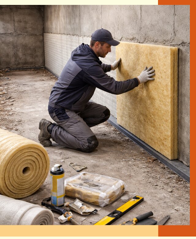 Утепление фундамента изнутри в юбилейном от 4327 руб./м2 — работы под ключ | ТепломастерЮбл