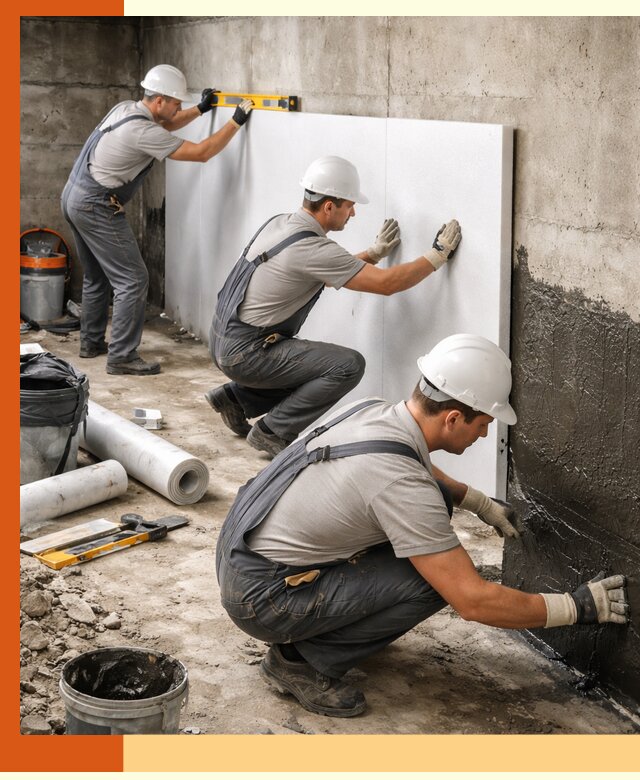 Утепление фундамента изнутри профессионально в юбилейном