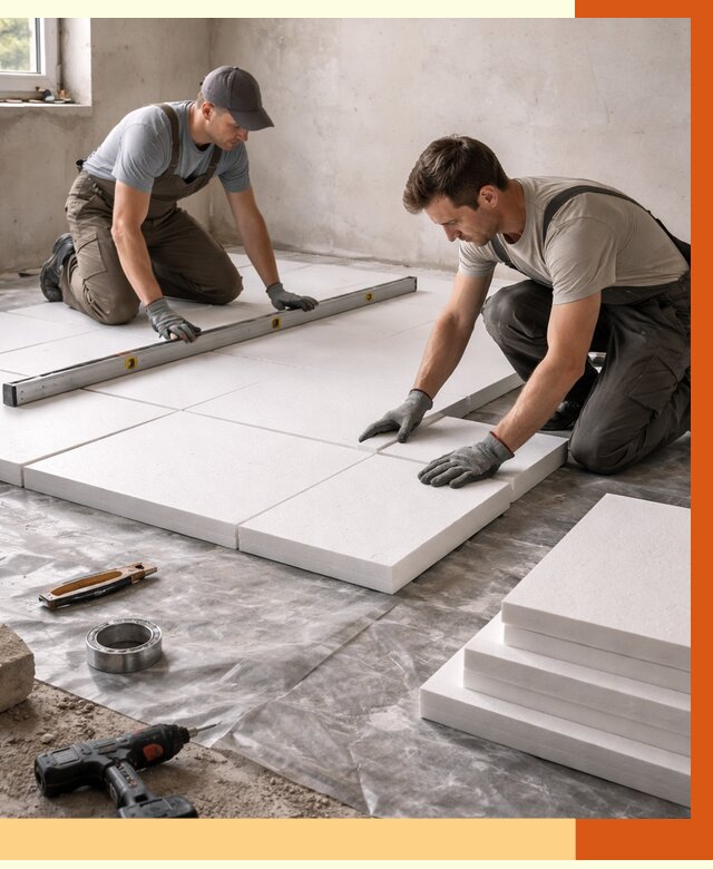 Утепление бетонного пола в юбилейном от 2576 руб/м2 — монтаж и цена | ТепломастерЮбл