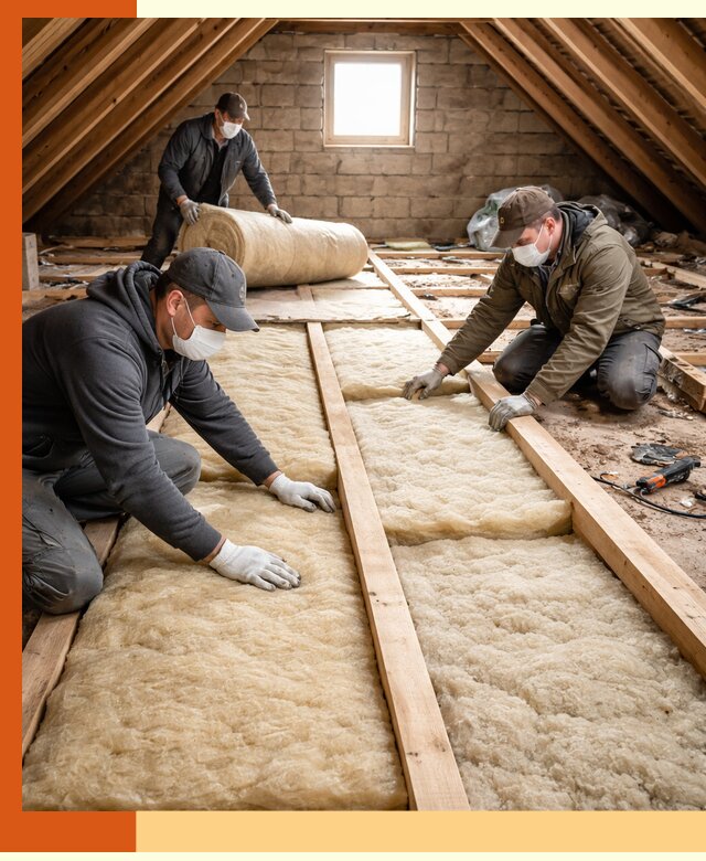 Утепление чердака в юбилейном — профессиональная теплоизоляция кровли