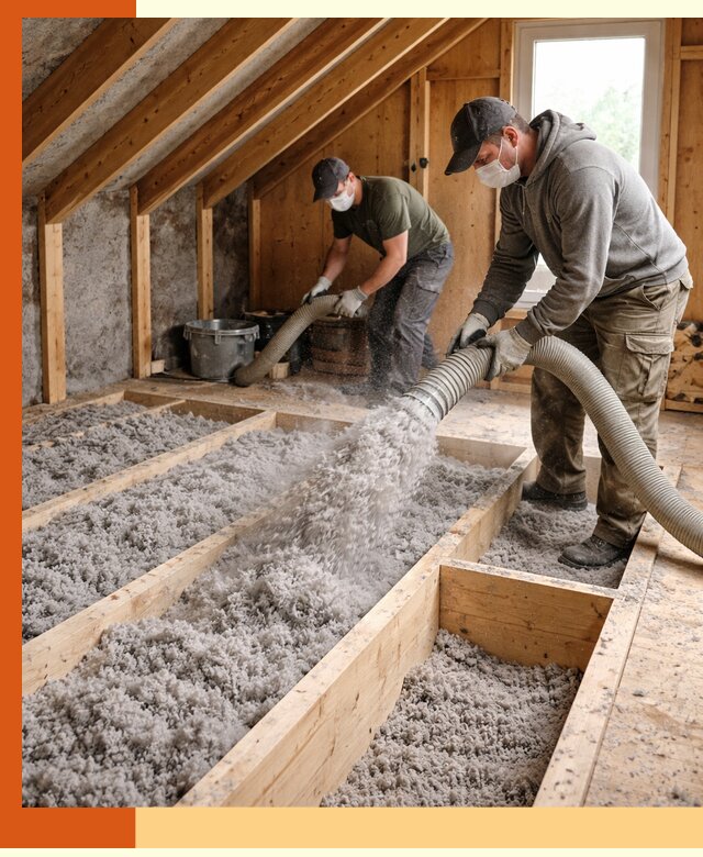 Утепление мансарды эковатой в юбилейном с гарантией качества