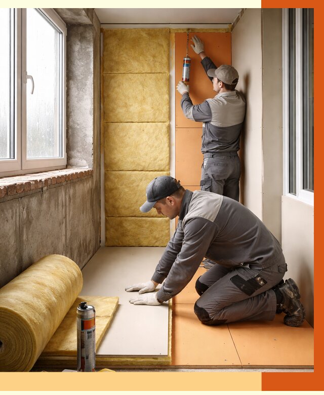 Утепление лоджии под ключ в юбилейном от 6697 руб/м2 — комплексное решение | ТепломастерЮбл