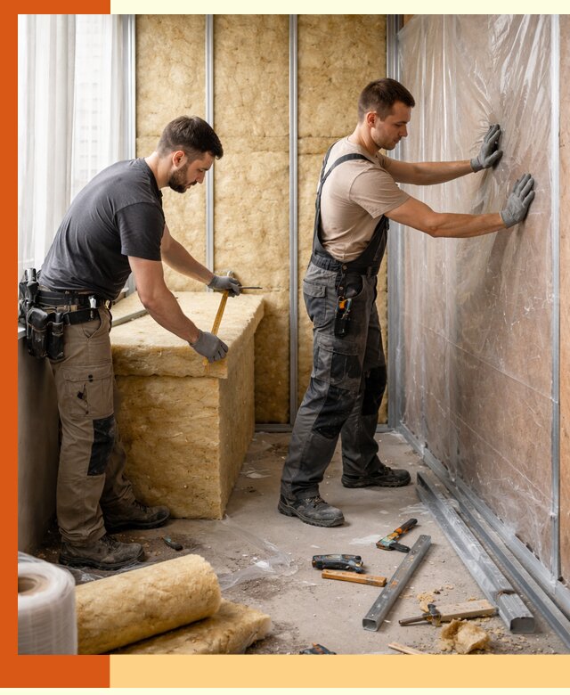 Профессиональное утепление лоджии в юбилейном эффективно и надежно