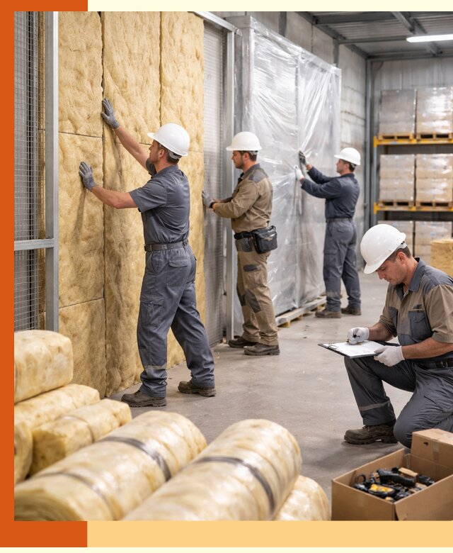 Утепление склада готовой продукции в юбилейном качественно и быстро