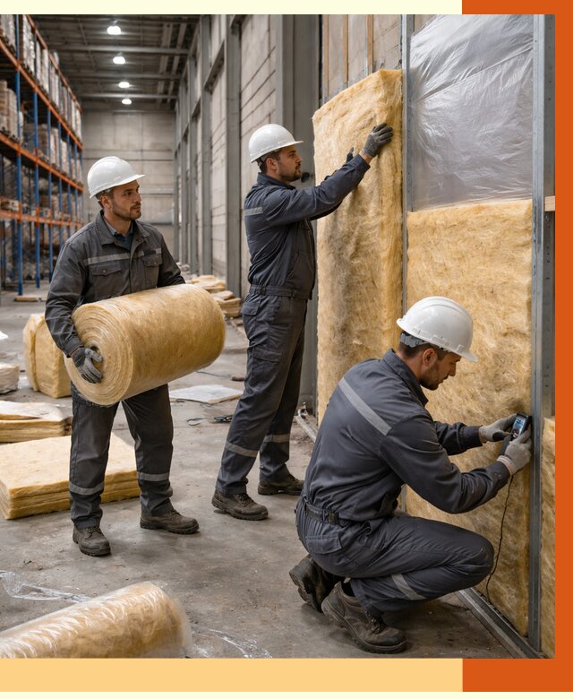 Утепление логистического центра в юбилейном от 4636 руб/м² под ключ | ТепломастерЮбл