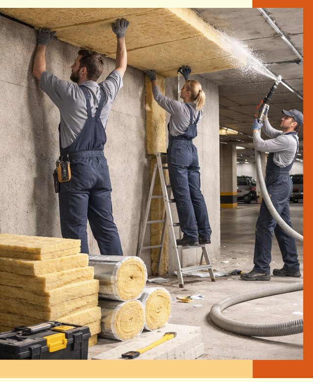 Утепление паркинга в юбилейном от 7006 руб./м2 — работы под ключ | ТепломастерЮбл