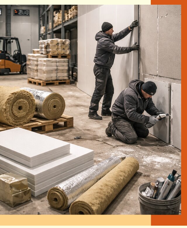 Утепление холодного склада в юбилейном от 8758 руб/м2 — комплексное под ключ | ТепломастерЮбл