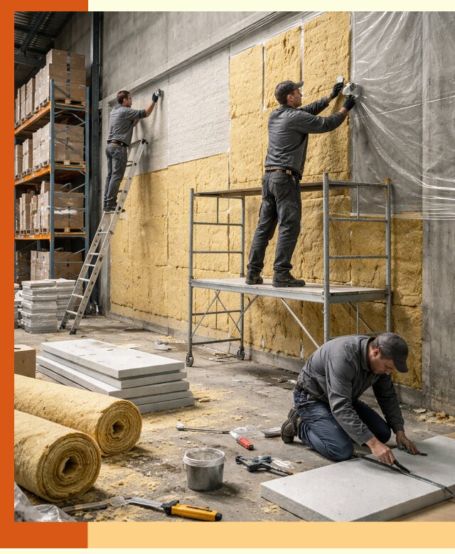 Утепление холодного склада под ключ в юбилейном