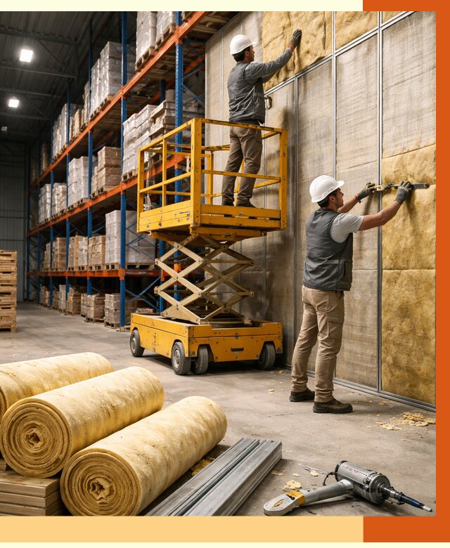 Утепление торгового склада в юбилейном от 3297 руб/м2 — комплексно и под ключ | ТепломастерЮбл