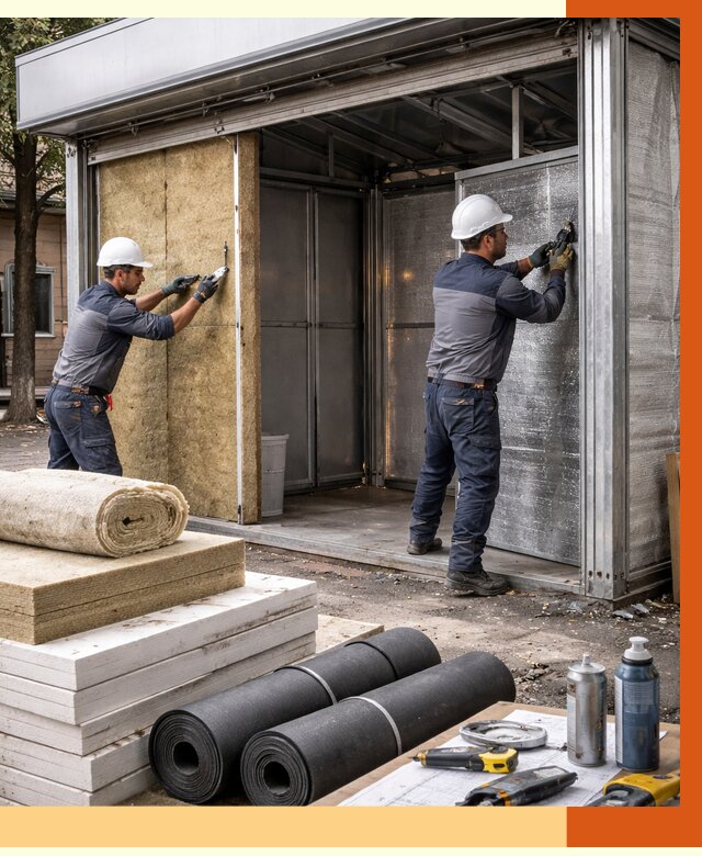 Утепление павильона шаурма в юбилейном под ключ от 1236 руб. за м² | ТепломастерЮбл