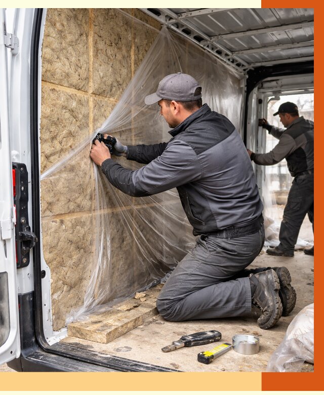 Утепление фургона в юбилейном от 17000 руб/м2 — утепление фургона ППУ и кузова | ТепломастерЮбл