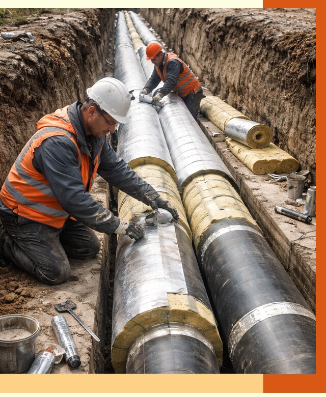 Утепление теплотрассы в юбилейном от 4636 руб./м2 — ппу и комплексная изоляция | ТепломастерЮбл