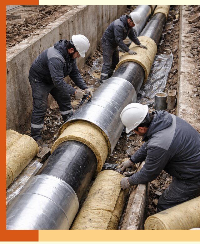 Утепление теплотрассы в юбилейном: утеплительные работы и материалы