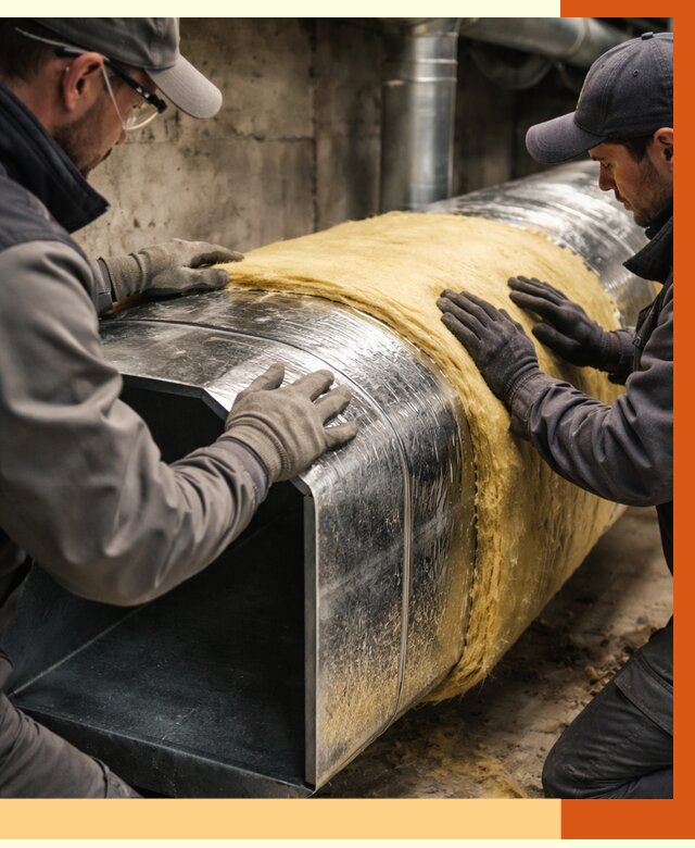 Утепление воздуховодов в юбилейном от 4327 руб. — теплоизоляция вентиляции | ТепломастерЮбл