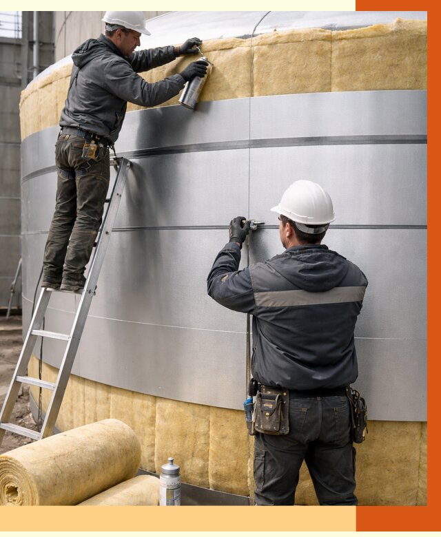 Утепление цистерны в юбилейном пенополиуретаном от 14939 руб. под ключ | ТепломастерЮбл