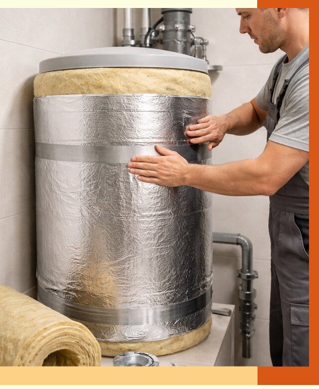 Утепление бойлера в юбилейном от 4636 руб. под ключ | Утепление ППУ | ТепломастерЮбл