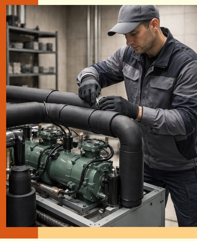 Утепление холодильного агрегата и теплоизоляция в юбилейном