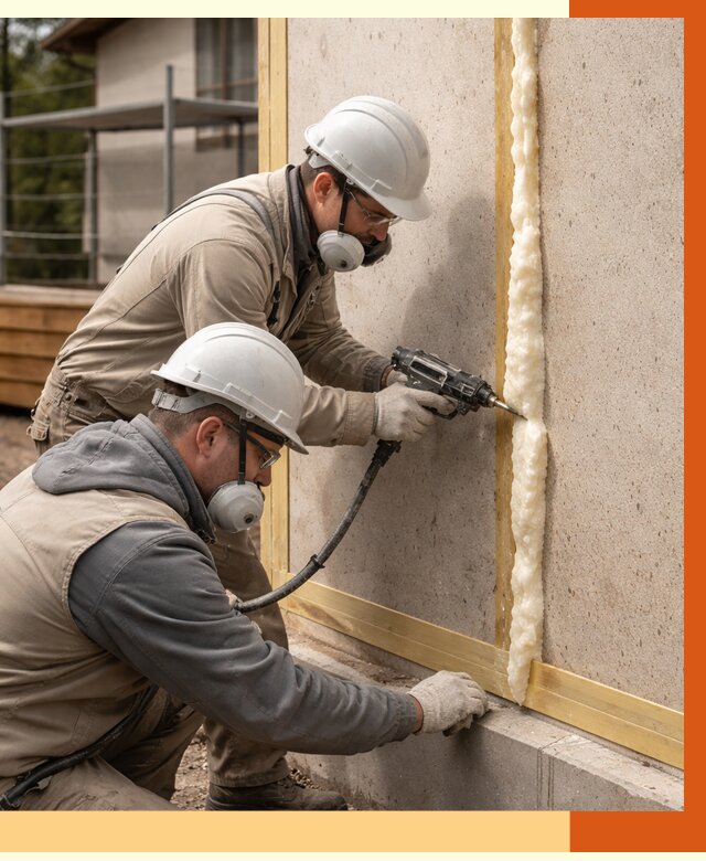 Утепление сип панелей ППУ в юбилейном от 4945 руб. под ключ | ТепломастерЮбл