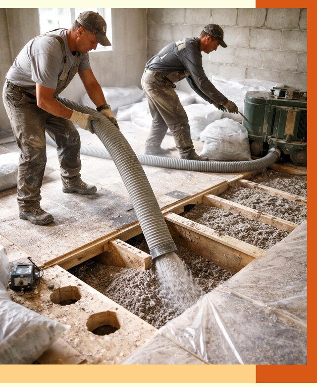 Заполнение пустот перекрытий в юбилейном от 4636 руб. под ключ | ТепломастерЮбл