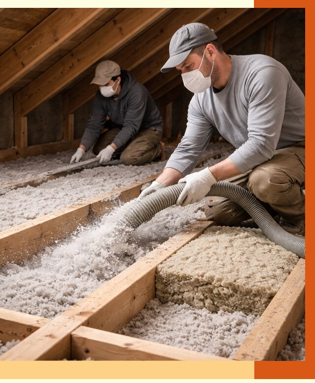Заполнение полостей чердачного перекрытия в юбилейном от 4636 руб. | ТепломастерЮбл