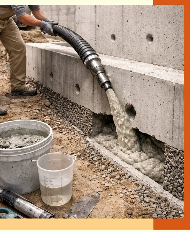 Заполнение полостей фундамента в юбилейном от 7006 руб. под ключ | ТепломастерЮбл