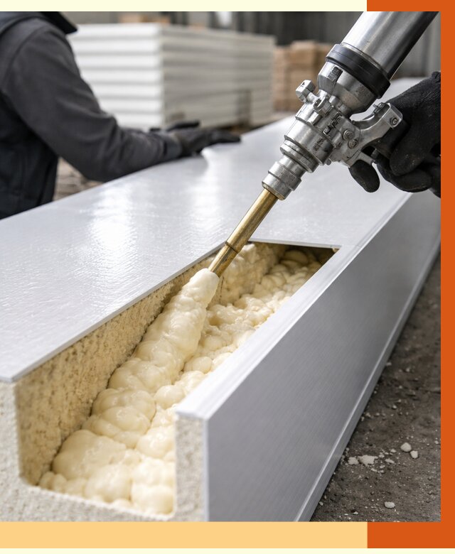 Заполнение пустот холодильных панелей в юбилейном от 7727 руб. | ТепломастерЮбл