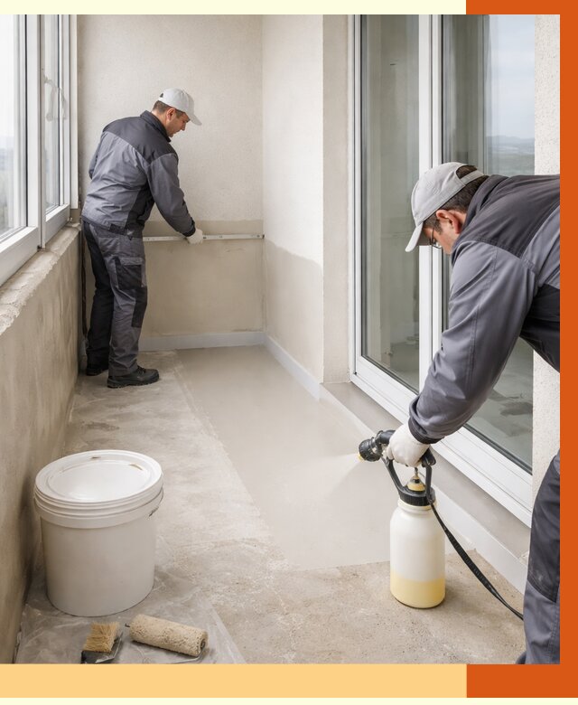 Утепление балкона жидкой теплоизоляцией в юбилейном от 5924 руб./м2 | ТепломастерЮбл