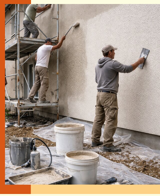 Утепление фасада жидкой пробкой в юбилейном