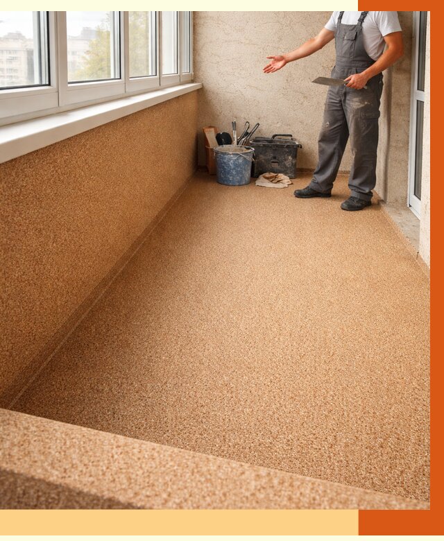 Утепление балкона жидкой пробкой в юбилейном от 3761 руб/м² под ключ | ТепломастерЮбл