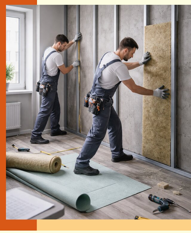 Шумоизоляция квартиры под ключ в юбилейном — профессионально и гарантированно