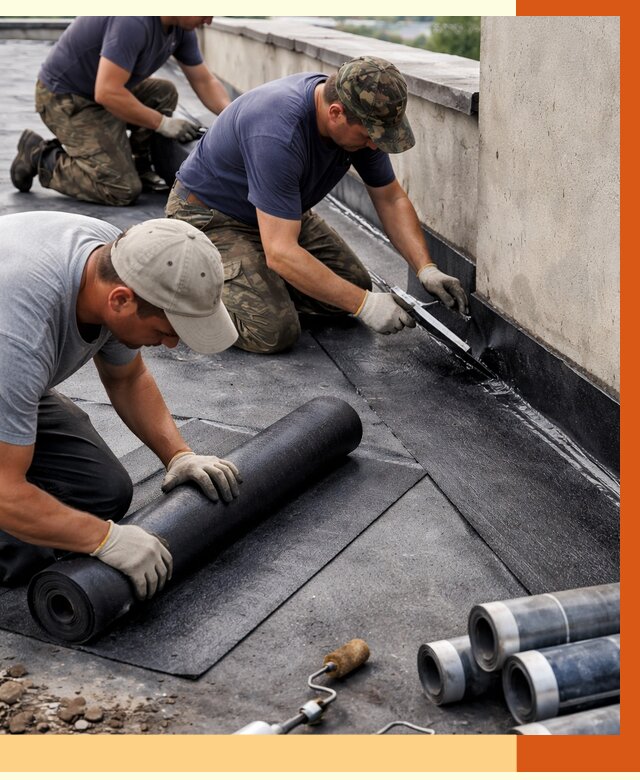 Гидроизоляция кровли в юбилейном от 4636 руб. — профессиональная гидроизоляция крыши | ТепломастерЮбл