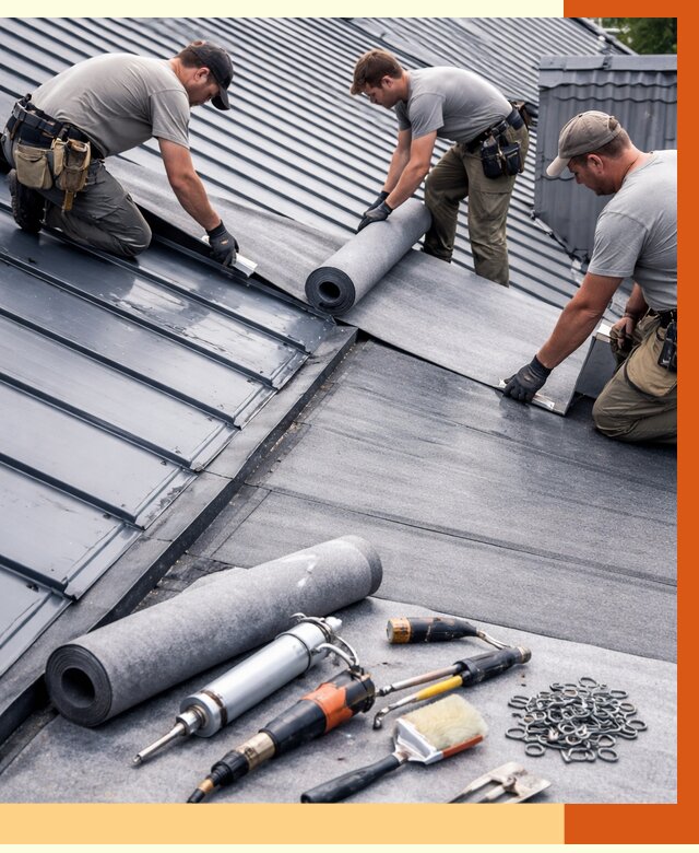 Гидроизоляция металлической кровли полимочевиной в юбилейном от 8758 руб. | ТепломастерЮбл