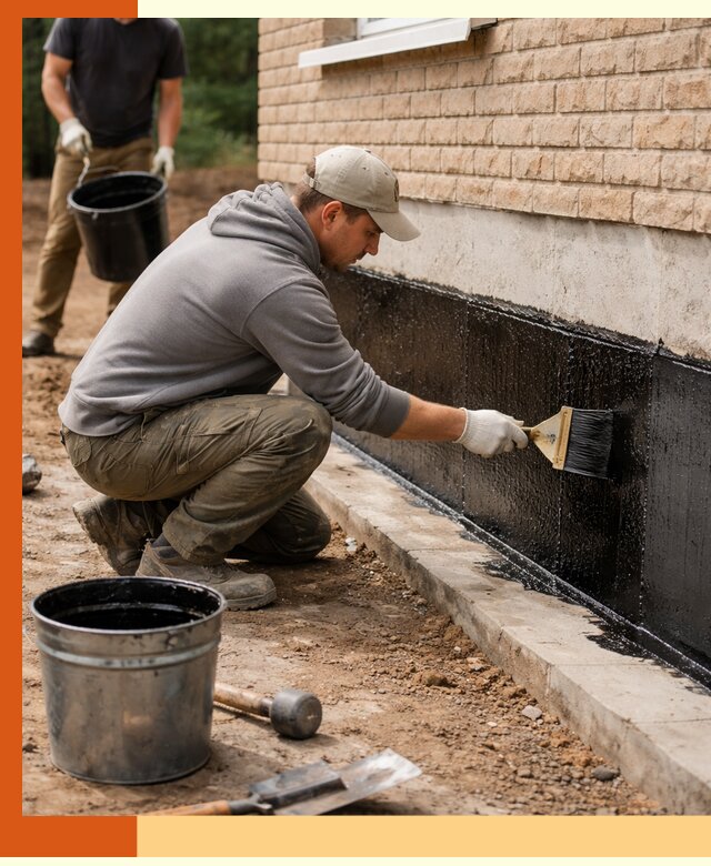 Гидроизоляция цоколя домов и зданий в юбилейном эффективными методами