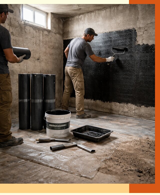 Гидроизоляция подвала в юбилейном от 3606 руб. под ключ | Профессионально — ТепломастерЮбл