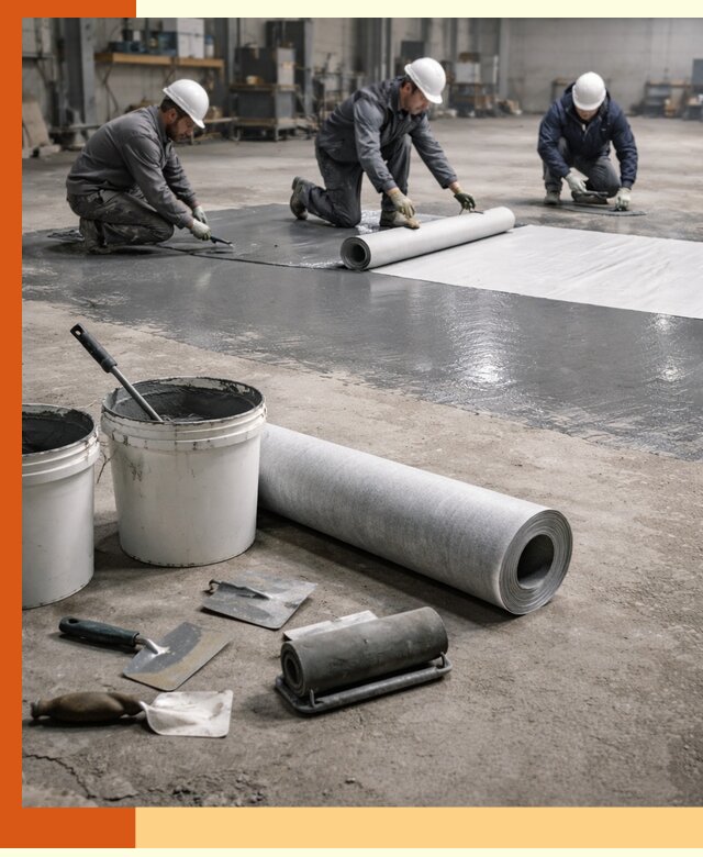 Гидроизоляция промышленного пола в юбилейном — защита и долговечность