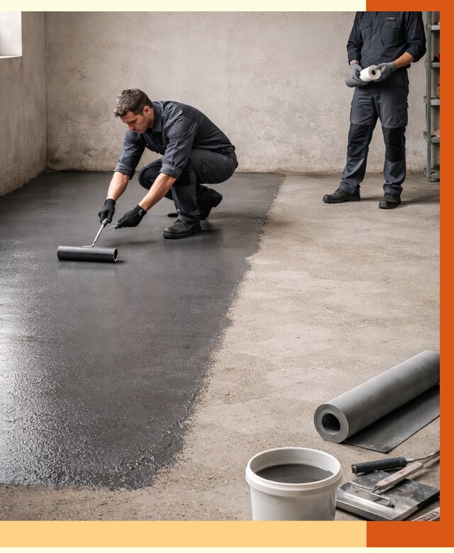 Гидроизоляция гаражного пола в юбилейном от 3606 руб./м² — ТепломастерЮбл профессионально